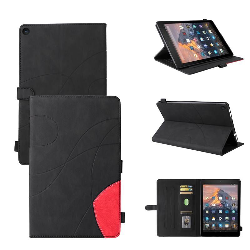 (katu) Cover Case Compatible For Amazon Fire HD 10 2017 Tablet Covers. Smart Wake Sleep Flip Stand Case