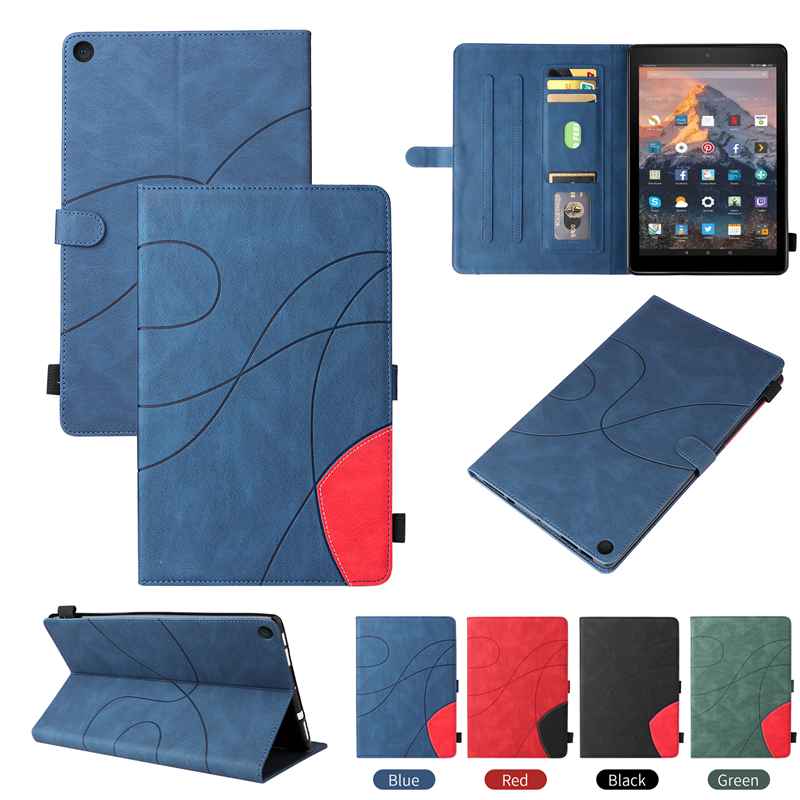 (katu) Cover Case Compatible For Amazon Fire HD 10 2017 Tablet Covers. Smart Wake Sleep Flip Stand Case