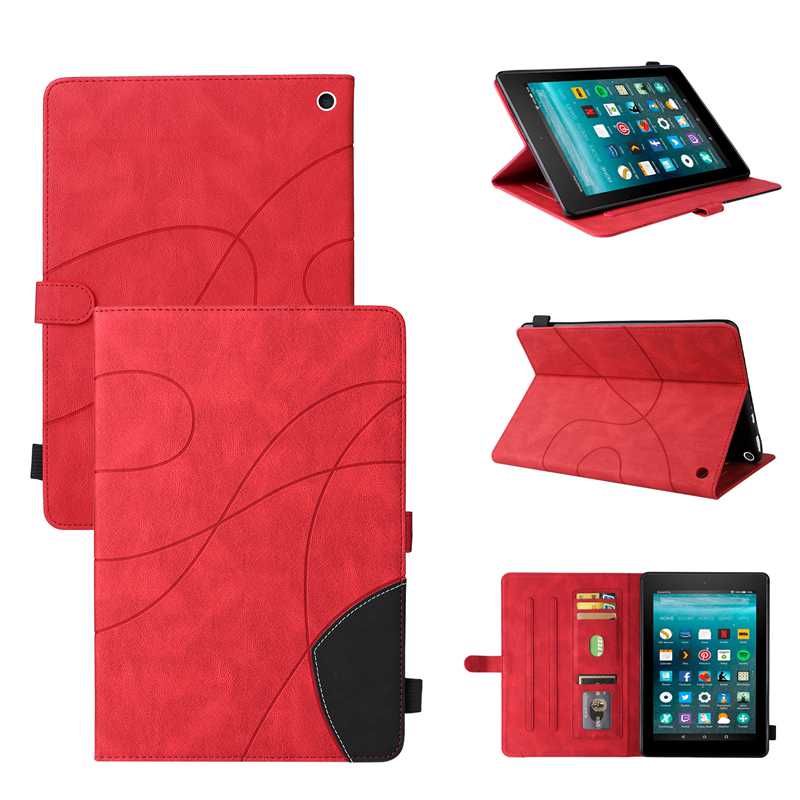 (katu) Cover Case Compatible For Amazon Fire HD 10 2021 Tablet Covers. Smart Wake Sleep Flip Stand Case