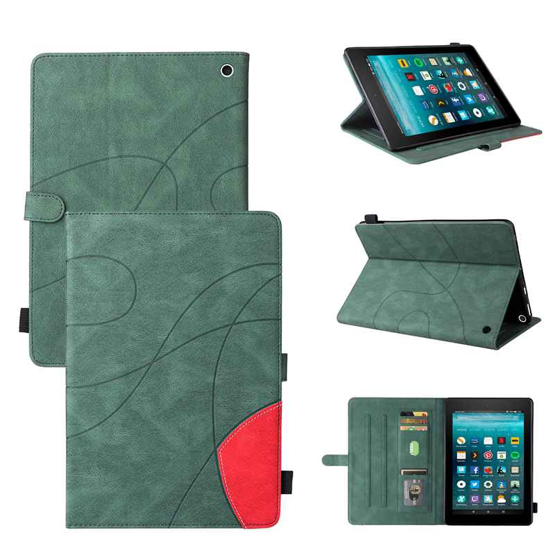 (katu) Cover Case Compatible For Amazon Fire HD 10 2021 Tablet Covers. Smart Wake Sleep Flip Stand Case