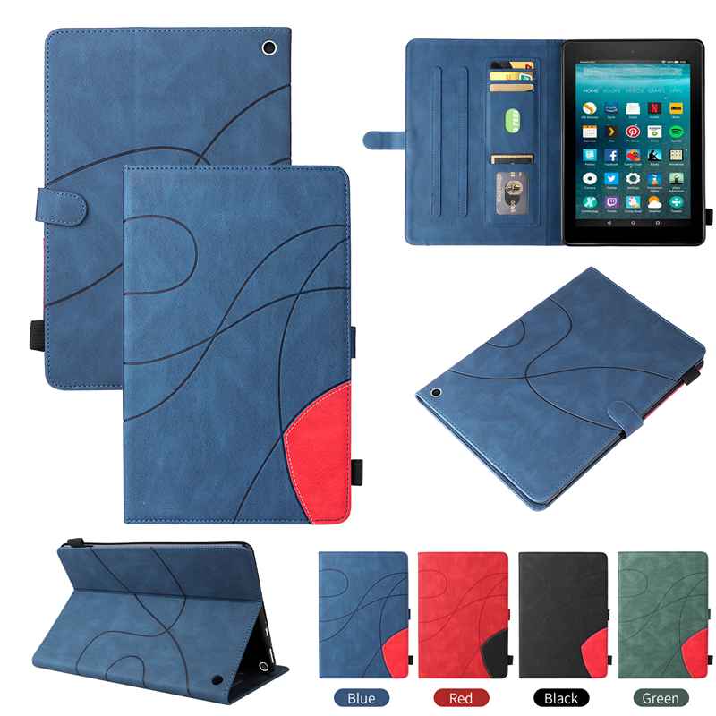 (katu) Cover Case Compatible For Amazon Fire HD 10 2021 Tablet Covers. Smart Wake Sleep Flip Stand Case