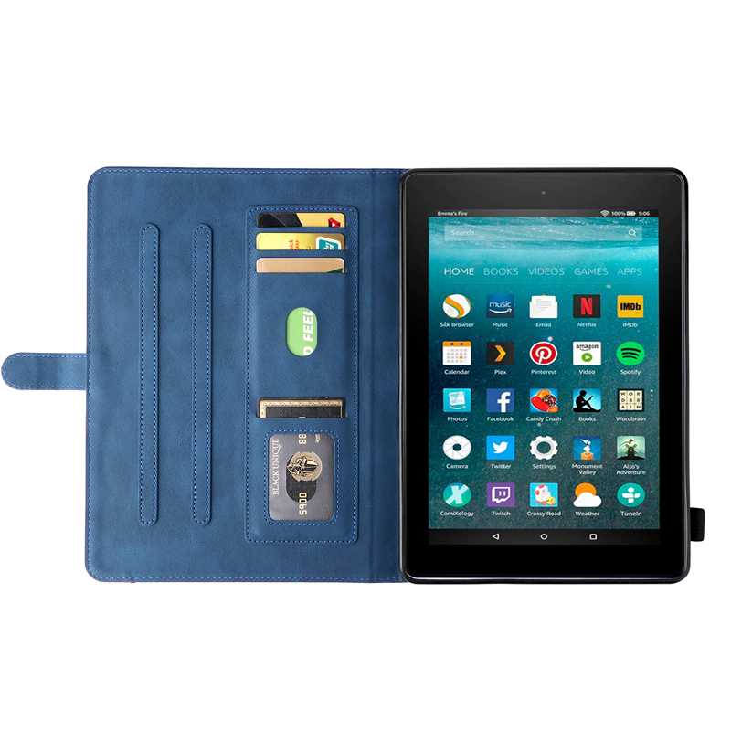 (katu) Cover Case Compatible For Amazon Fire HD 10 2021 Tablet Covers. Smart Wake Sleep Flip Stand Case