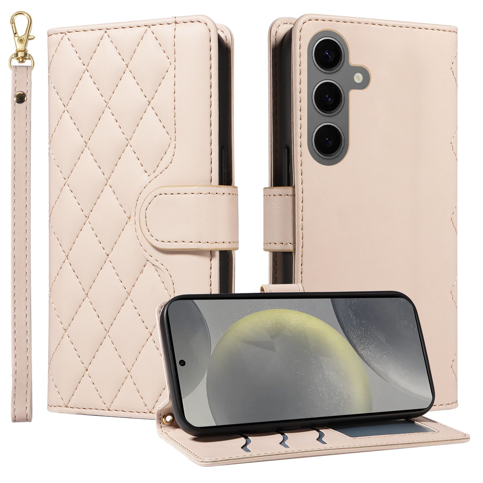 Wallet Case For Samsung Galaxy S24 Leather Flip Stand Phone Bags Cover