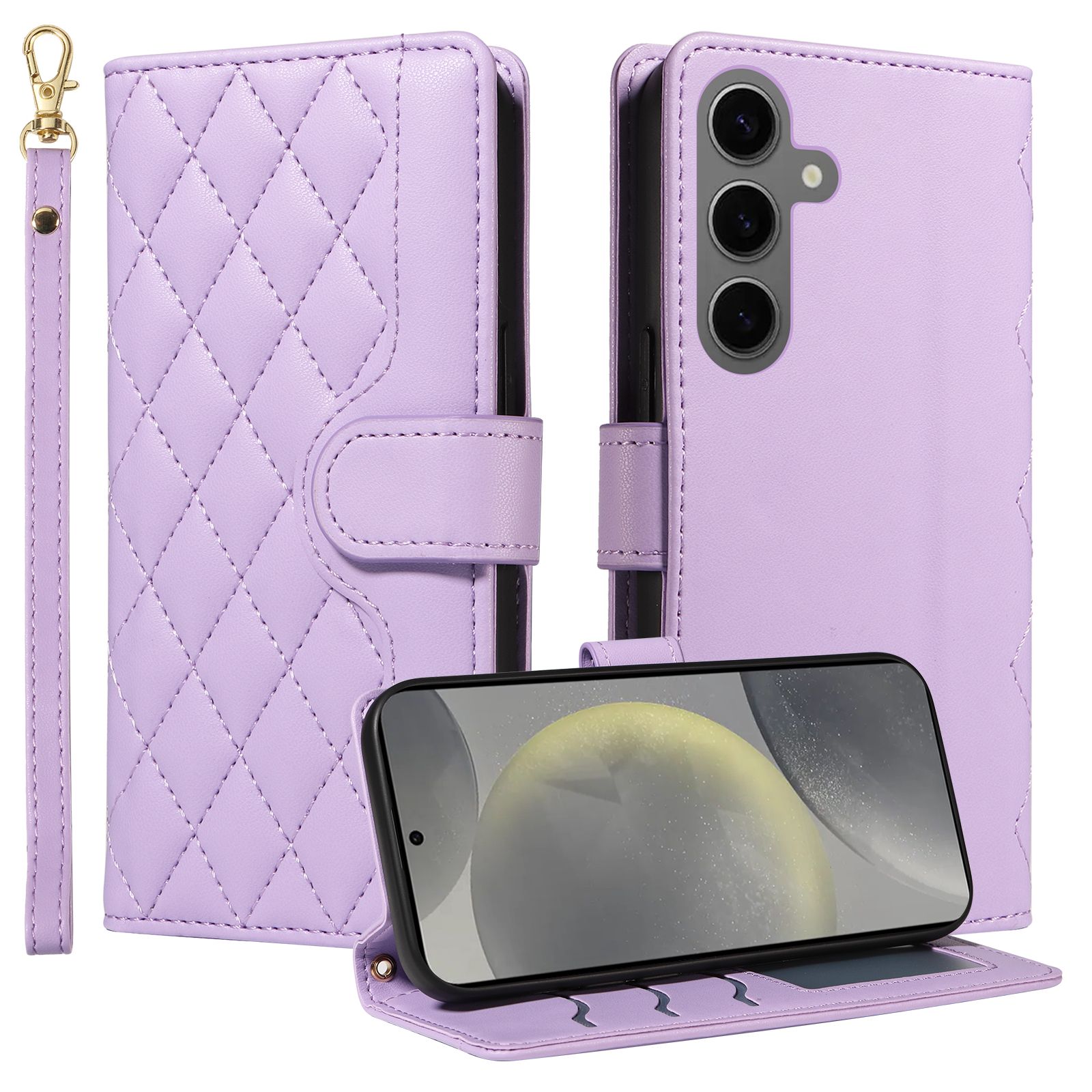 Wallet Case For Samsung Galaxy S24 Leather Flip Stand Phone Bags Cover