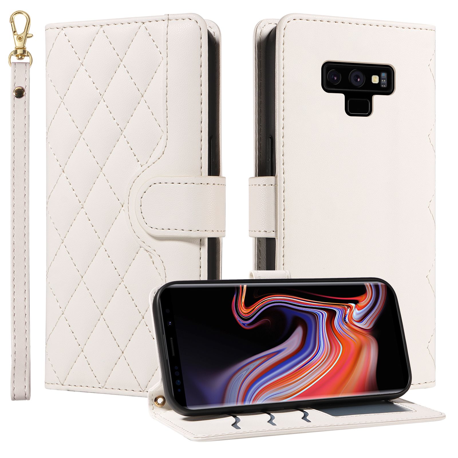 Wallet Case For Samsung Galaxy Note 9 Leather Flip Stand Phone Bags Cover