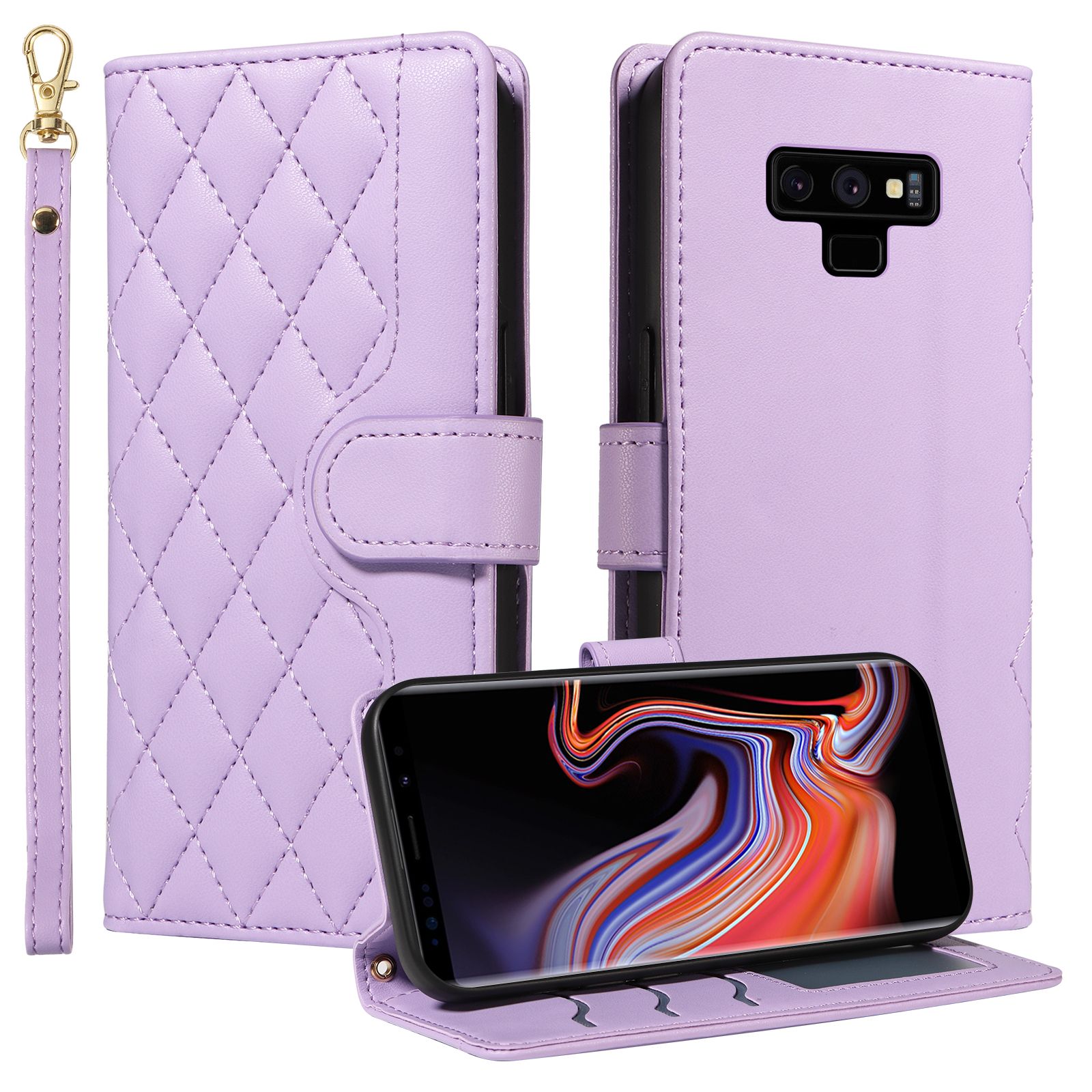 Wallet Case For Samsung Galaxy Note 9 Leather Flip Stand Phone Bags Cover