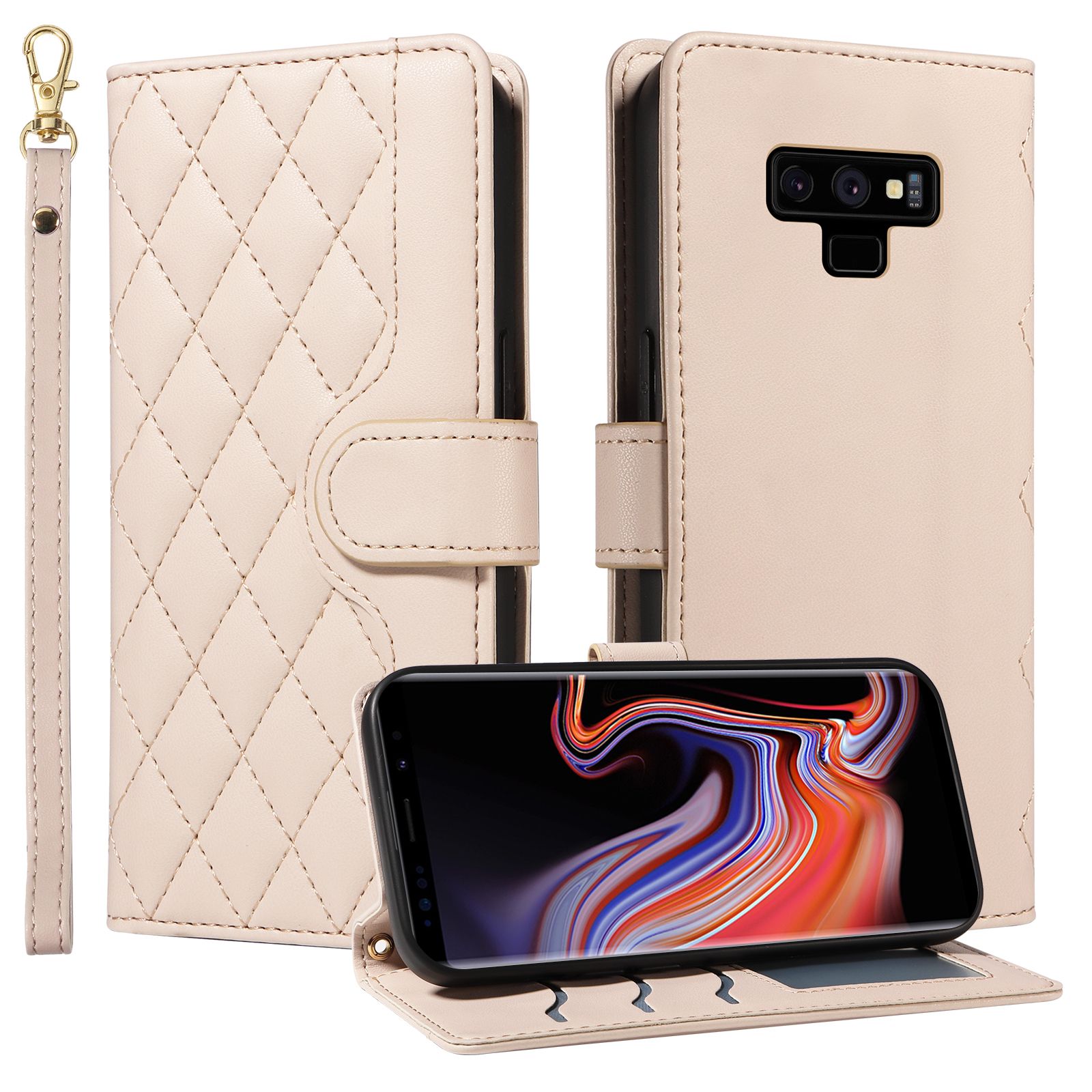 Wallet Case For Samsung Galaxy Note 9 Leather Flip Stand Phone Bags Cover