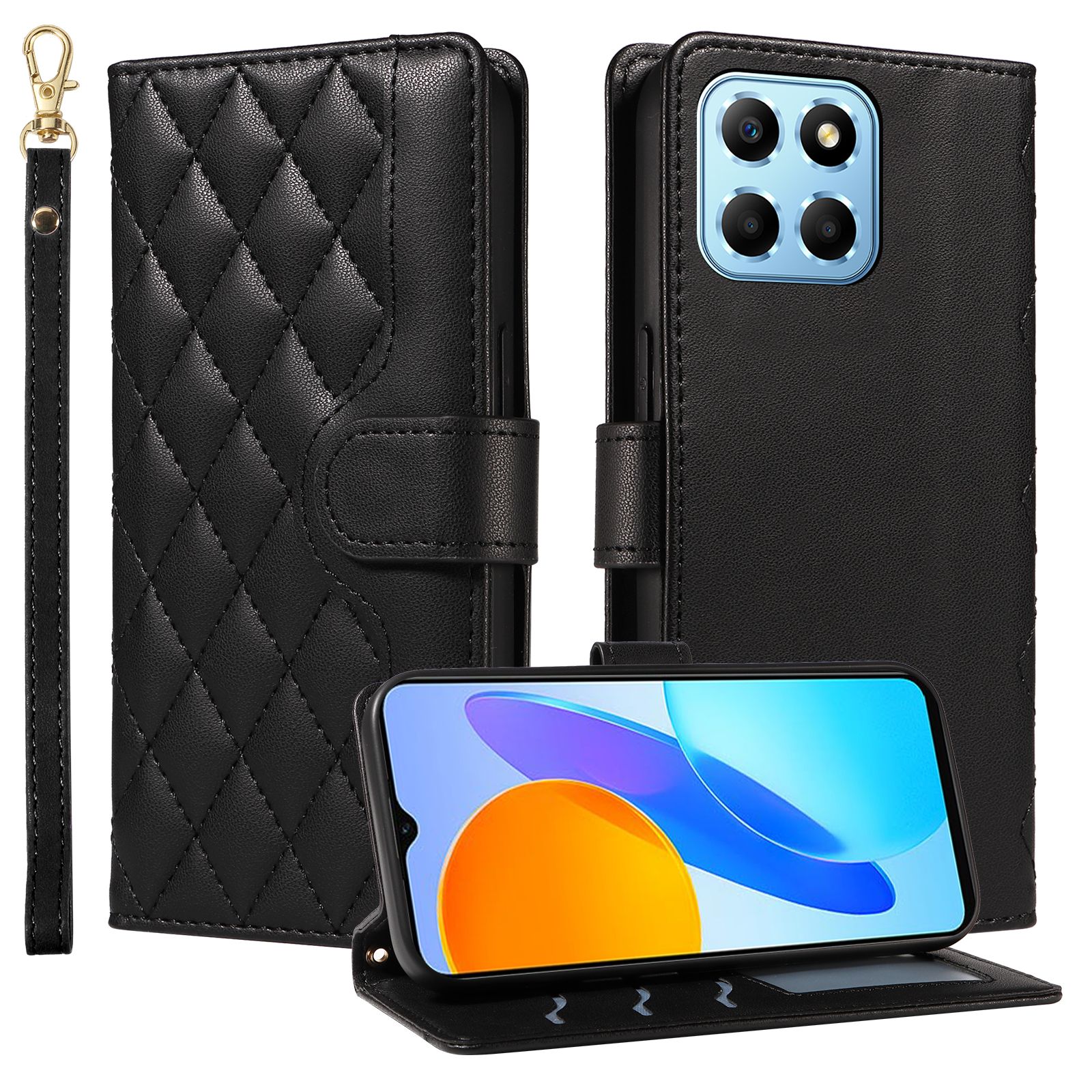 (katu) Wallet Case For Huawei Honor X8 5G Honor X6 5G Honor X6S Honor 70 Lite Leather Flip Stand Phone Bags Cover