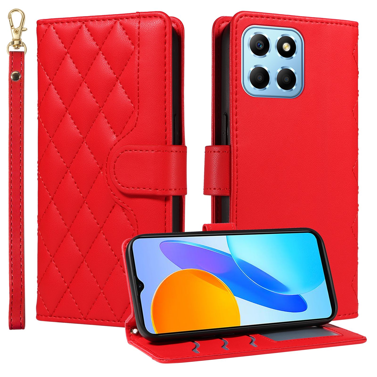 (katu) Wallet Case For Huawei Honor X8 5G Honor X6 5G Honor X6S Honor 70 Lite Leather Flip Stand Phone Bags Cover