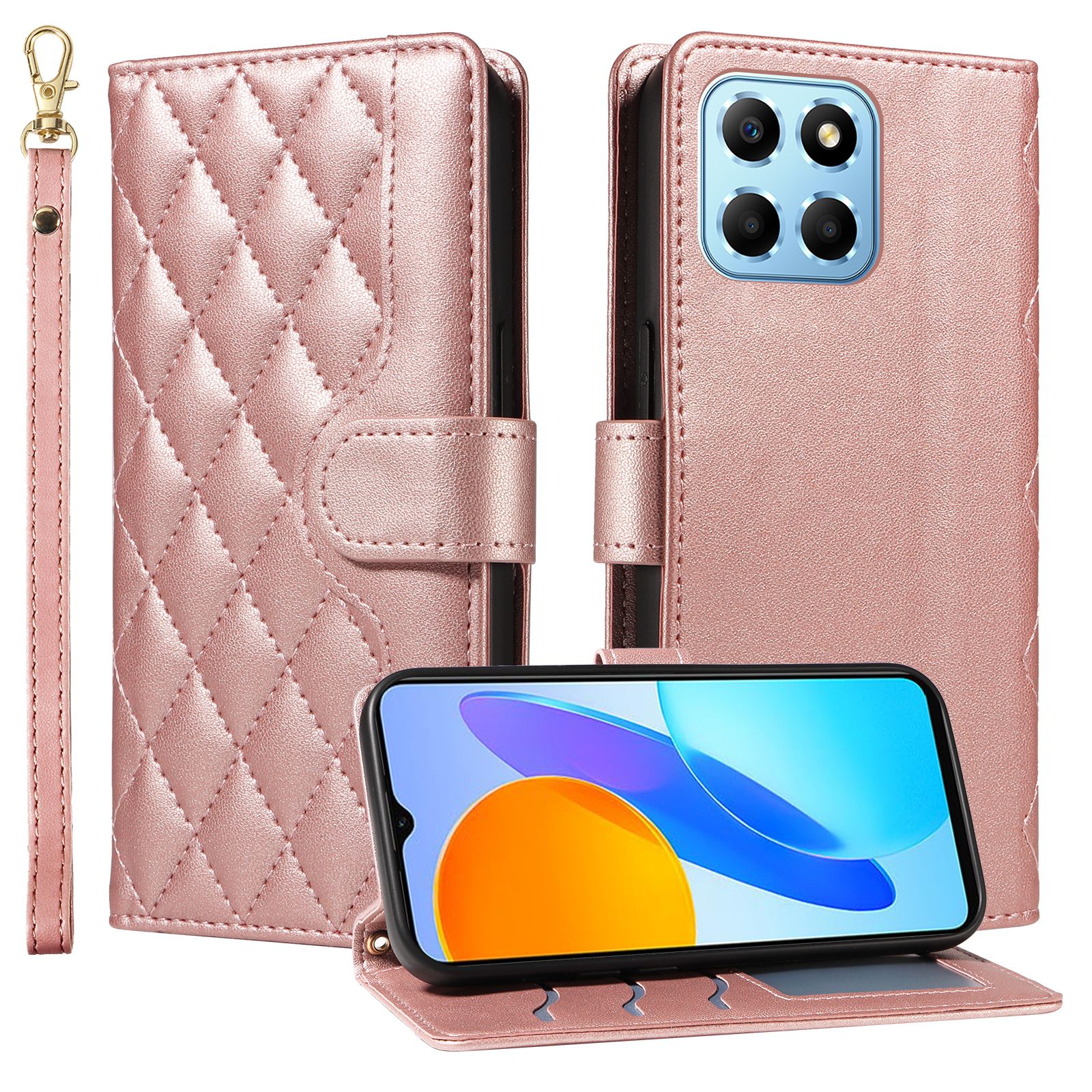 (katu) Wallet Case For Huawei Honor X8 5G Honor X6 5G Honor X6S Honor 70 Lite Leather Flip Stand Phone Bags Cover