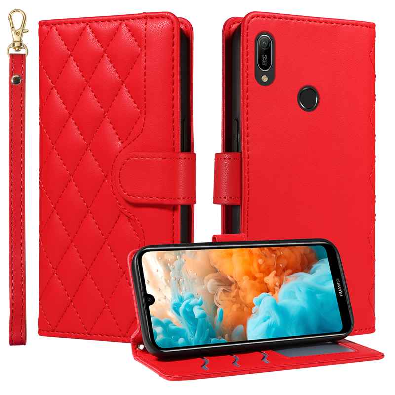 (katu) Wallet Case For Huawei Honor A8/Huawei Y6 2019 Leather Flip Stand Phone Bags Cover
