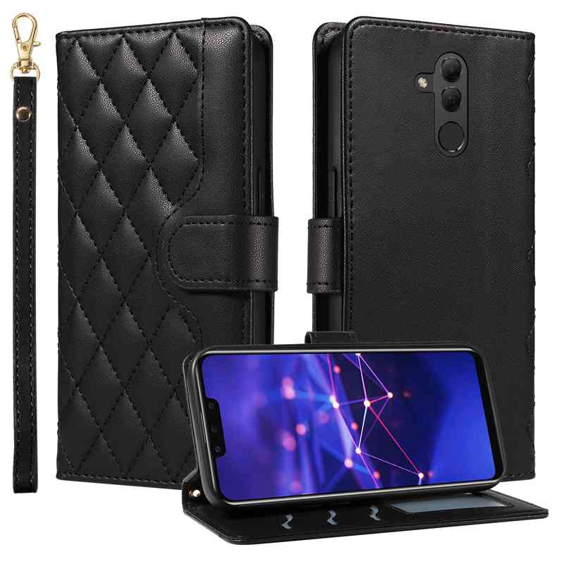 (katu) Wallet Case For Huawei Mate 20 Lite/Maimang 7 Leather Flip Stand Phone Bags Cover