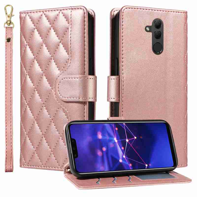 (katu) Wallet Case For Huawei Mate 20 Lite/Maimang 7 Leather Flip Stand Phone Bags Cover