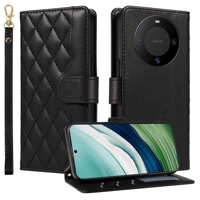 (katu) Wallet Case For Huawei Mate 60 Leather Flip Stand Phone Bags Cover
