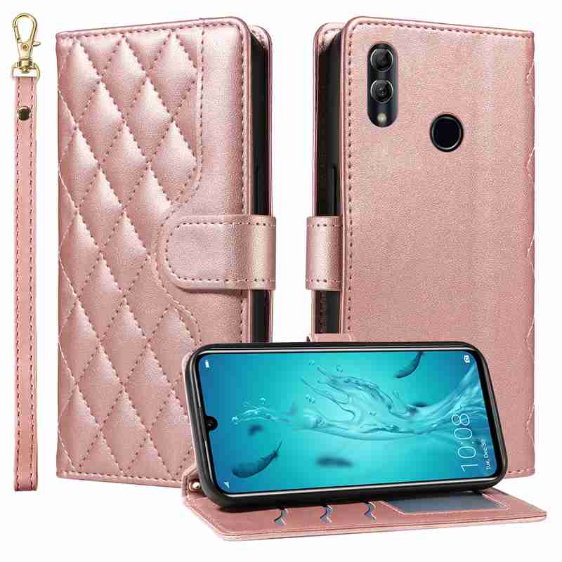 (katu) Wallet Case For Huawei P Smart 2019/ Honor 10 Lite/ Nova Lite 3 Leather Flip Stand Phone Bags Cover