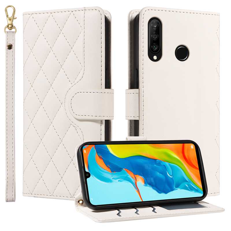 (katu) Wallet Case For Huawei P30 Lite/ Nova 4E Leather Flip Stand Phone Bags Cover