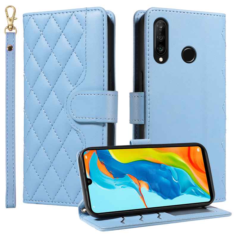 (katu) Wallet Case For Huawei P30 Lite/ Nova 4E Leather Flip Stand Phone Bags Cover