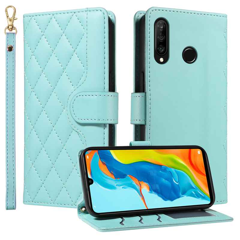 (katu) Wallet Case For Huawei P30 Lite/ Nova 4E Leather Flip Stand Phone Bags Cover