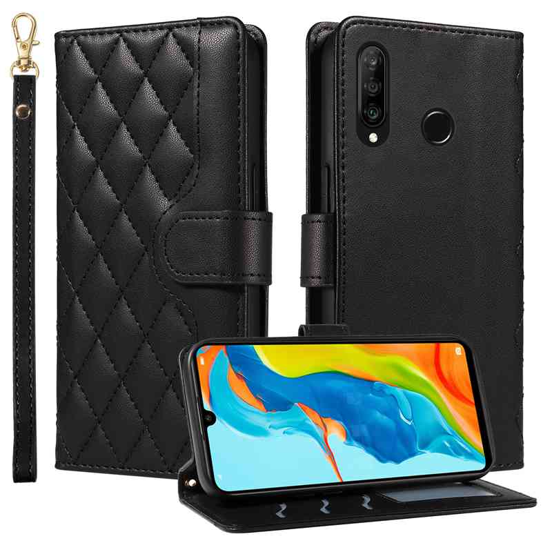(katu) Wallet Case For Huawei P30 Lite/ Nova 4E Leather Flip Stand Phone Bags Cover