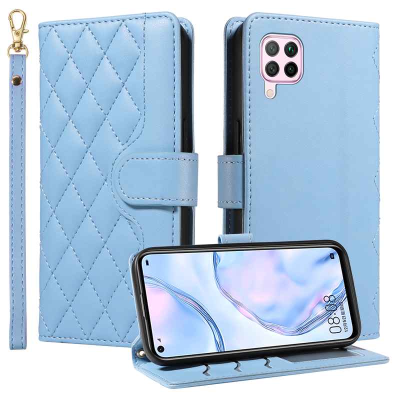 (katu) Wallet Case For Huawei P40 Lite /Nova 6 SE/Nova 7i Leather Flip Stand Phone Bags Cover