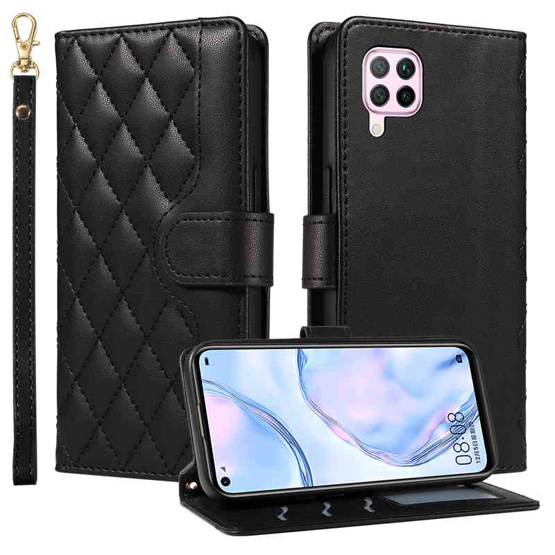(katu) Wallet Case For Huawei P40 Lite /Nova 6 SE/Nova 7i Leather Flip Stand Phone Bags Cover