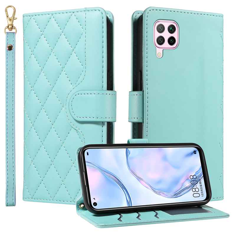 (katu) Wallet Case For Huawei P40 Lite /Nova 6 SE/Nova 7i Leather Flip Stand Phone Bags Cover
