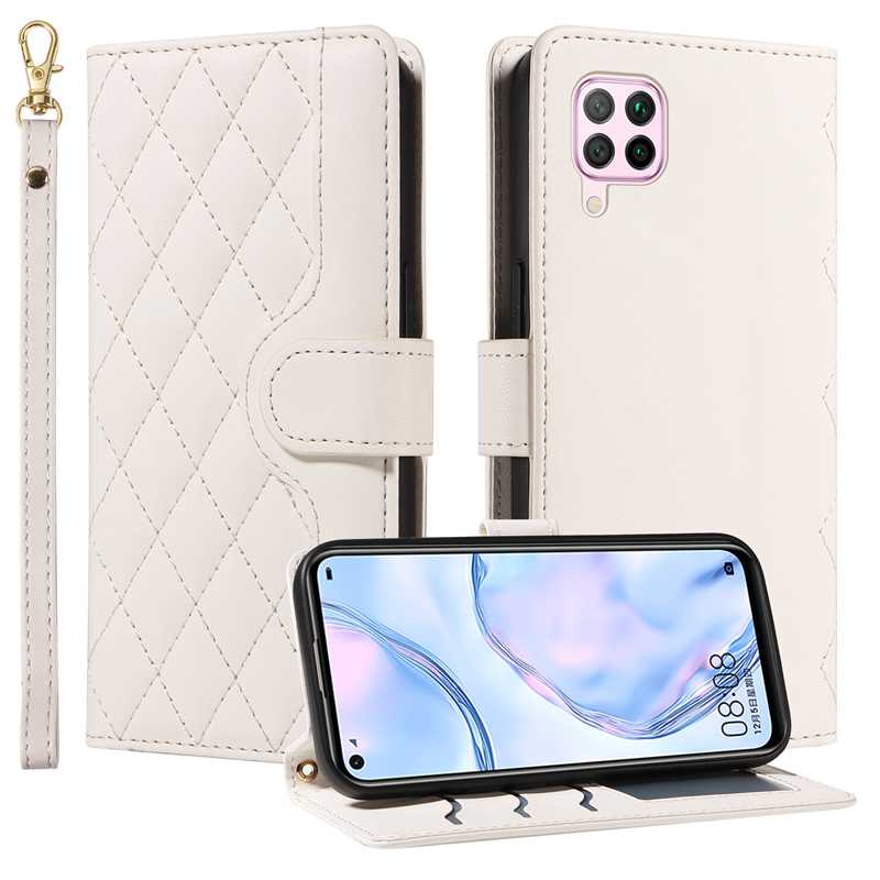 (katu) Wallet Case For Huawei P40 Lite /Nova 6 SE/Nova 7i Leather Flip Stand Phone Bags Cover