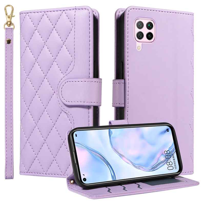 (katu) Wallet Case For Huawei P40 Lite /Nova 6 SE/Nova 7i Leather Flip Stand Phone Bags Cover