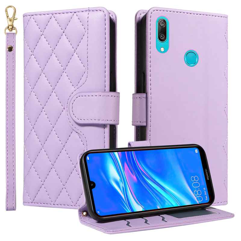 (katu) Wallet Case For Huawei Enioy 9/Y7 2019 Leather Flip Stand Phone Bags Cover