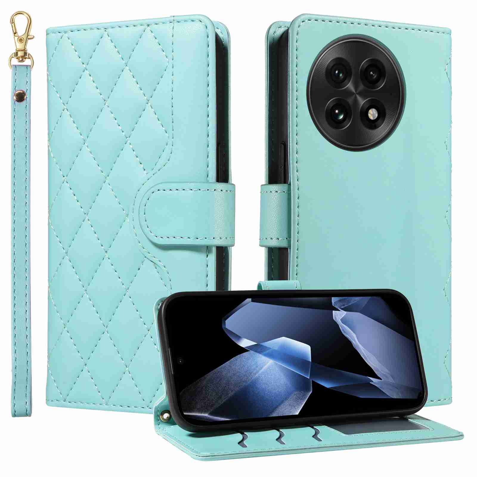 Luxury Skin Feel Flip Houndstooth Case For Oneplus ACE 5 5G (Chinese version)/Oneplus ACE 5 pro 5G (Chinese version)/ Oneplus 13R 5G (Non-chinese version) Fundas Wallet Cover