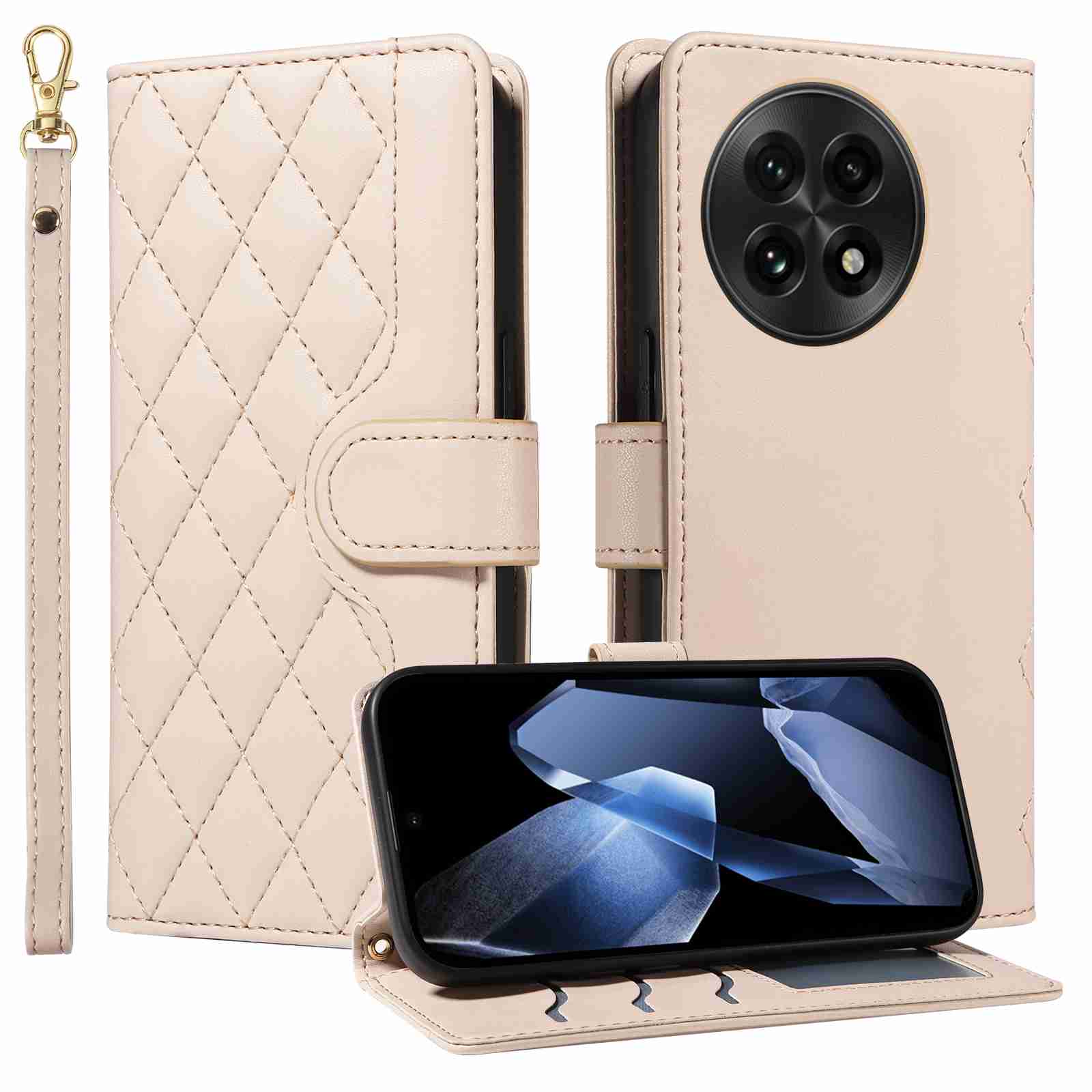Luxury Skin Feel Flip Houndstooth Case For Oneplus ACE 5 5G (Chinese version)/Oneplus ACE 5 pro 5G (Chinese version)/ Oneplus 13R 5G (Non-chinese version) Fundas Wallet Cover