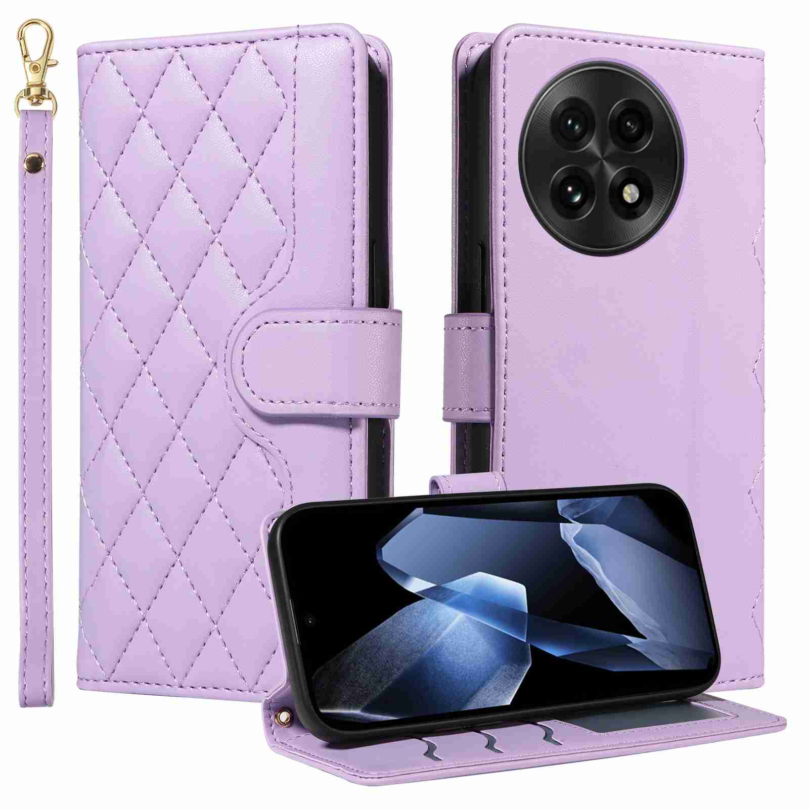 Luxury Skin Feel Flip Houndstooth Case For Oneplus ACE 5 5G (Chinese version)/Oneplus ACE 5 pro 5G (Chinese version)/ Oneplus 13R 5G (Non-chinese version) Fundas Wallet Cover