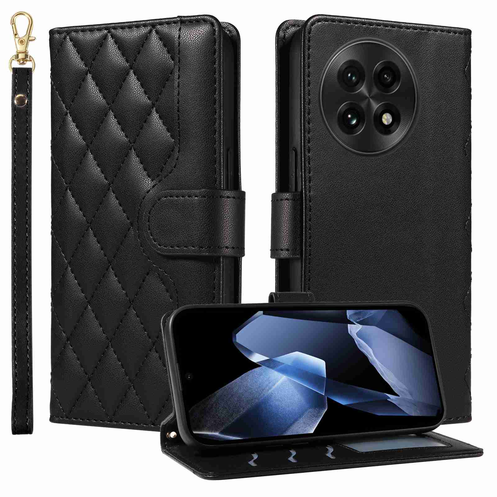 Luxury Skin Feel Flip Houndstooth Case For Oneplus ACE 5 5G (Chinese version)/Oneplus ACE 5 pro 5G (Chinese version)/ Oneplus 13R 5G (Non-chinese version) Fundas Wallet Cover