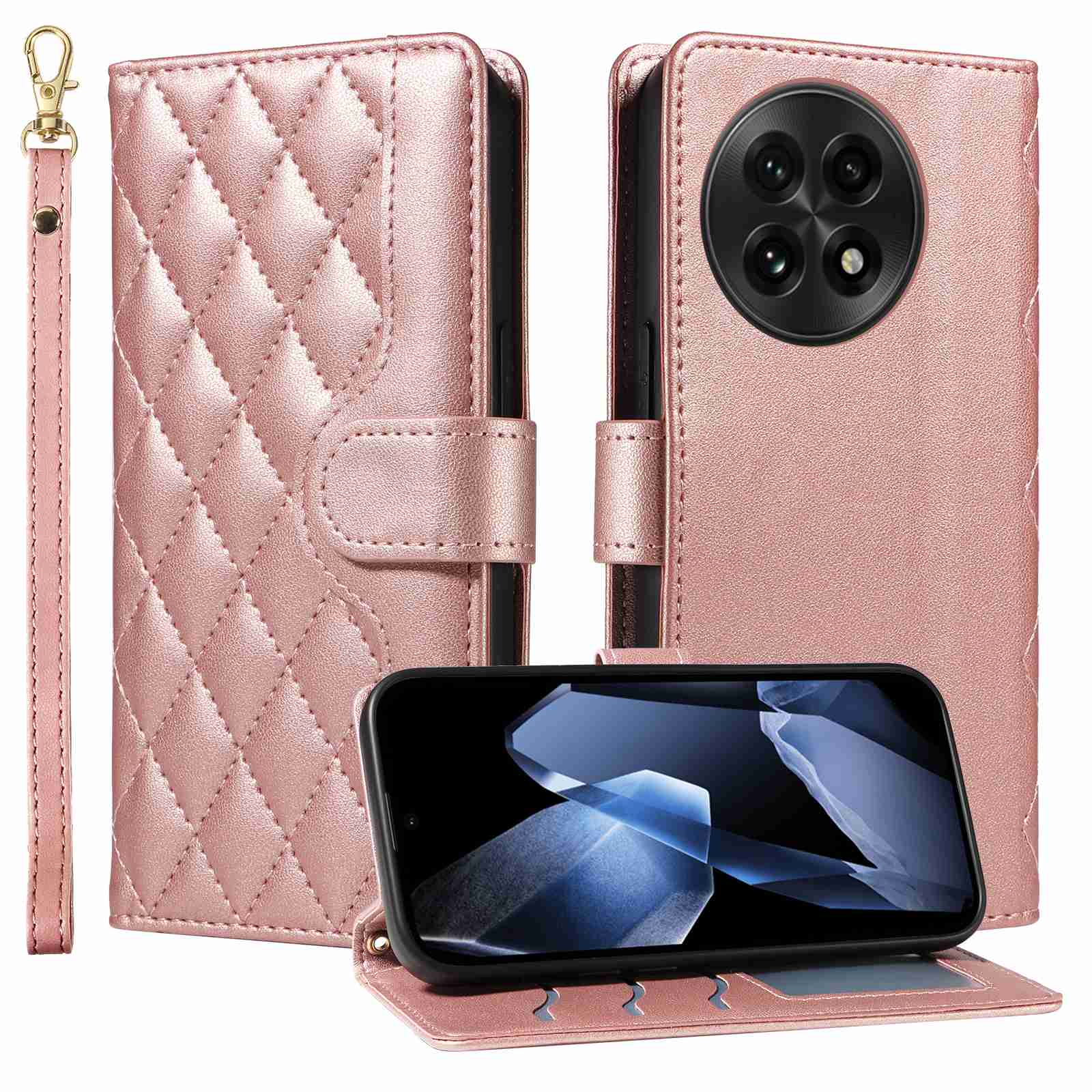 Luxury Skin Feel Flip Houndstooth Case For Oneplus ACE 5 5G (Chinese version)/Oneplus ACE 5 pro 5G (Chinese version)/ Oneplus 13R 5G (Non-chinese version) Fundas Wallet Cover