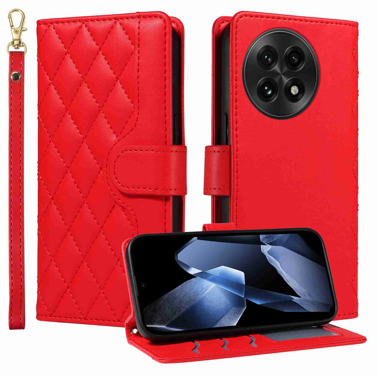 Luxury Skin Feel Flip Houndstooth Case For Oneplus ACE 5 5G (Chinese version)/Oneplus ACE 5 pro 5G (Chinese version)/ Oneplus 13R 5G (Non-chinese version) Fundas Wallet Cover