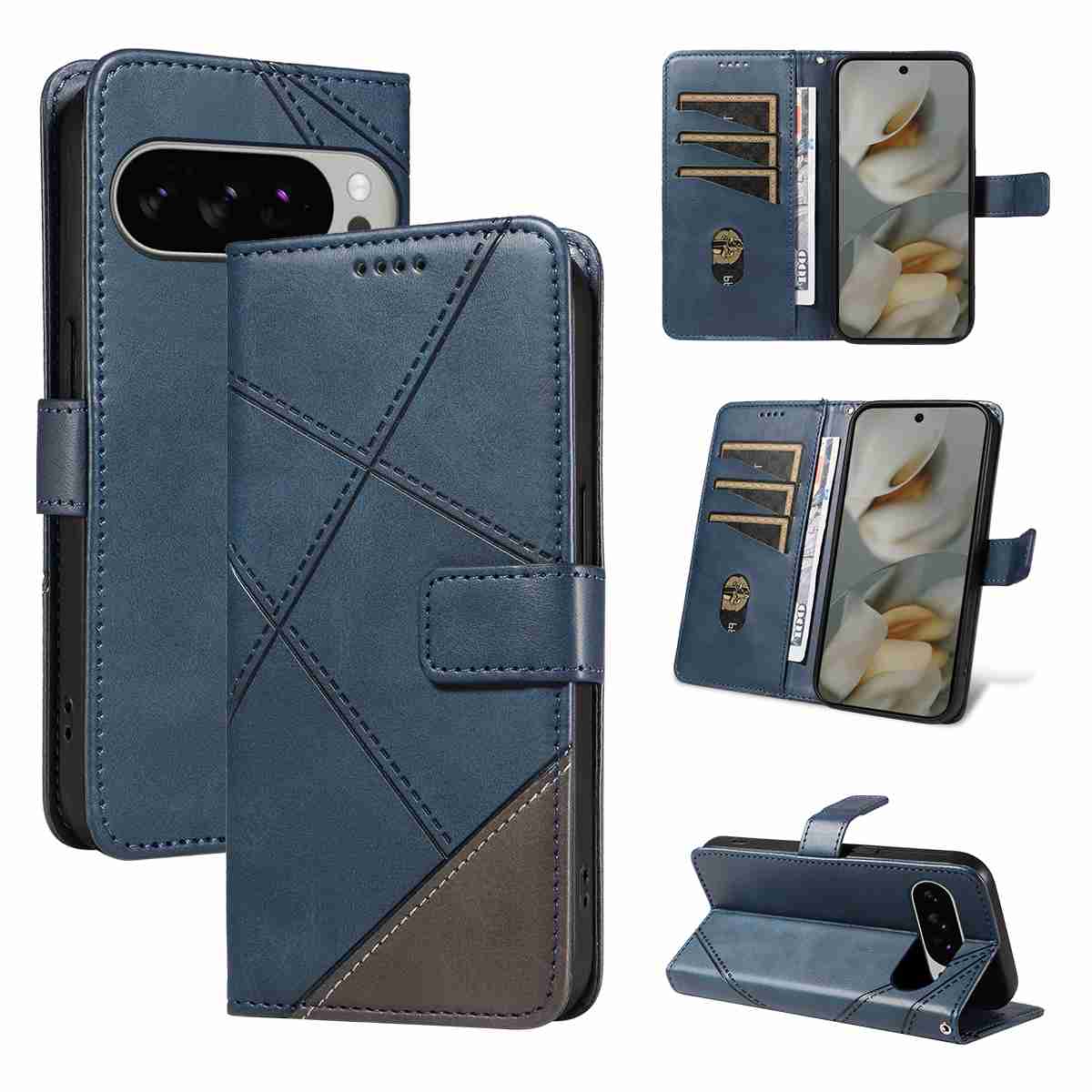 (katu2024) PU Leather Wallet Case For Google Pixel 10 pro XL 5G (Global version)/ Google pixel 9 pro XL Flip Stand Card Book Phone Cover