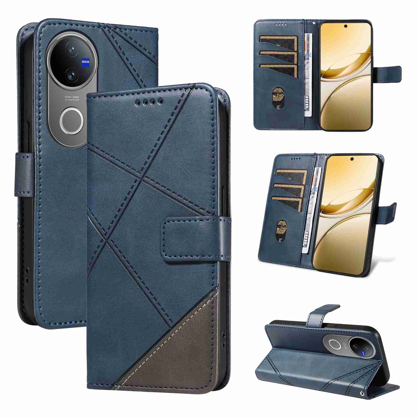 (katu2024) PU Leather Wallet Case For Vivo V50 5G (Curved screen version) (Non-chinese version) Flip Stand Card Book Phone Cover