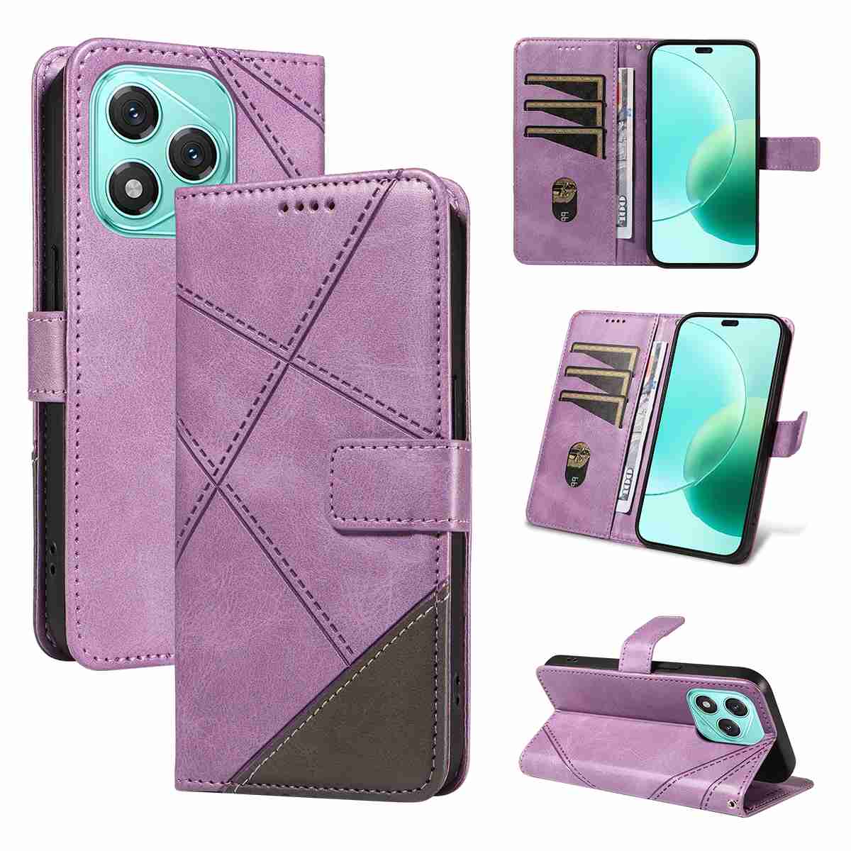 (katu2024) PU Leather Wallet Case For Huawei Honor 400 lite Flip Stand Card Book Phone Cover