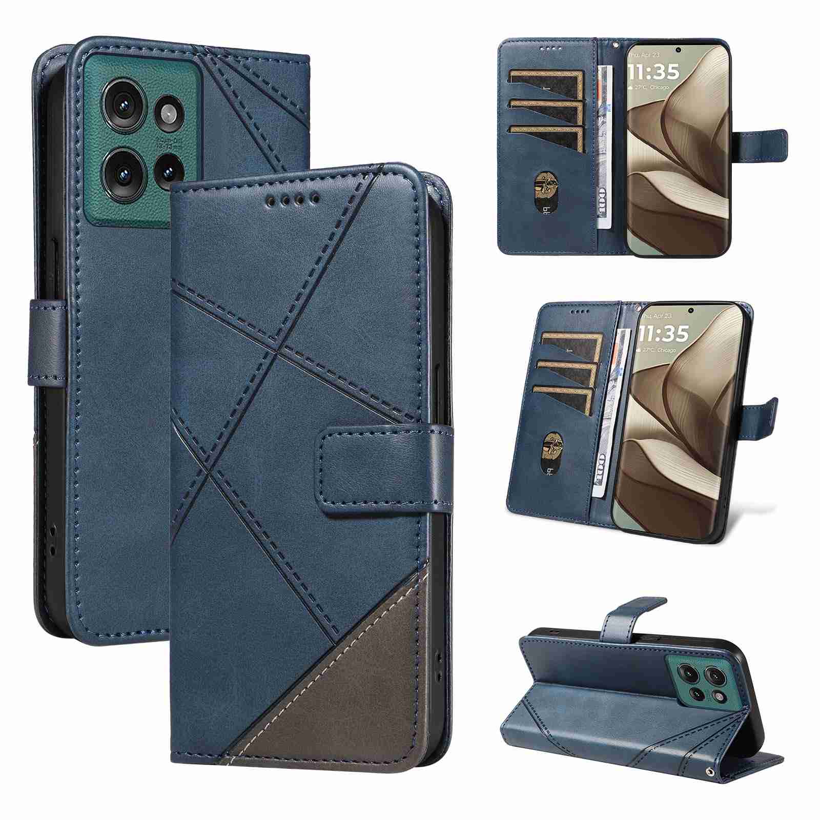 (katu2024) PU Leather Wallet Case For Motorola Moto edge 50 5G (Global Version) Flip Stand Card Book Phone Cover