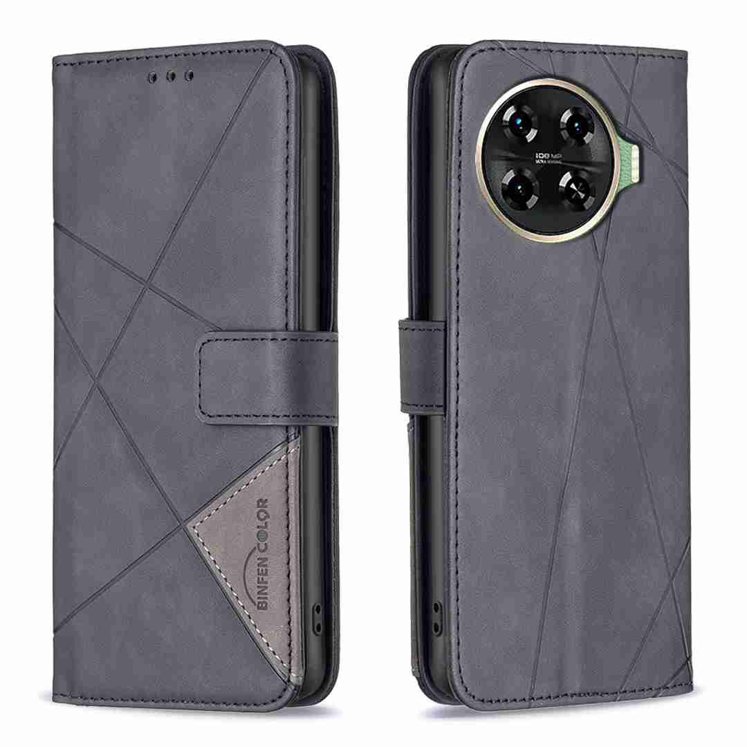 (Binfen2025) - Case For Tecno Spark 20 Pro+/Tecno Spark 20 Pro Plus Luxury Flip PU Leather Wallet Magnetic Adsorption Cover