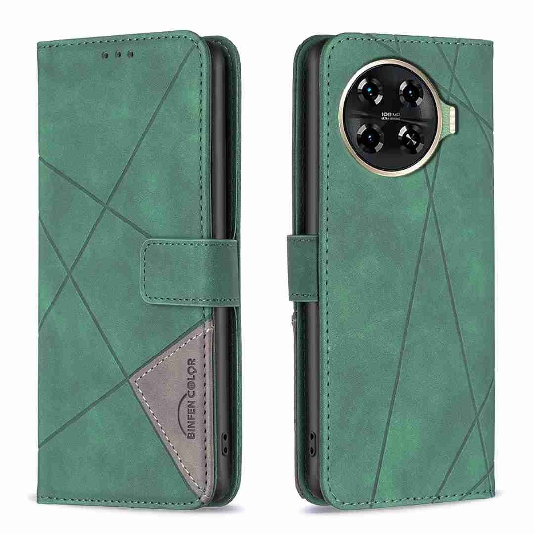 (Binfen2025) - Case For Tecno Spark 20 Pro+/Tecno Spark 20 Pro Plus Luxury Flip PU Leather Wallet Magnetic Adsorption Cover