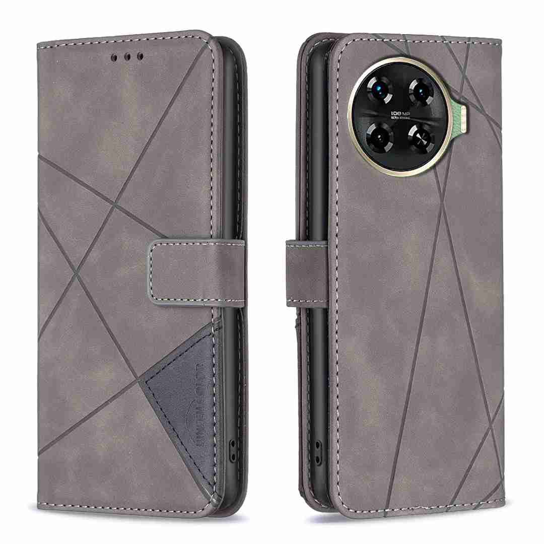 (Binfen2025) - Case For Tecno Spark 20 Pro+/Tecno Spark 20 Pro Plus Luxury Flip PU Leather Wallet Magnetic Adsorption Cover