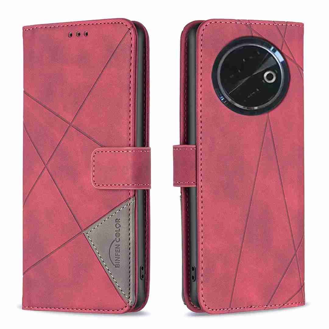 (Binfen2025) - Case For Tecno Spark 30C 4G Luxury Flip PU Leather Wallet Magnetic Adsorption Cover
