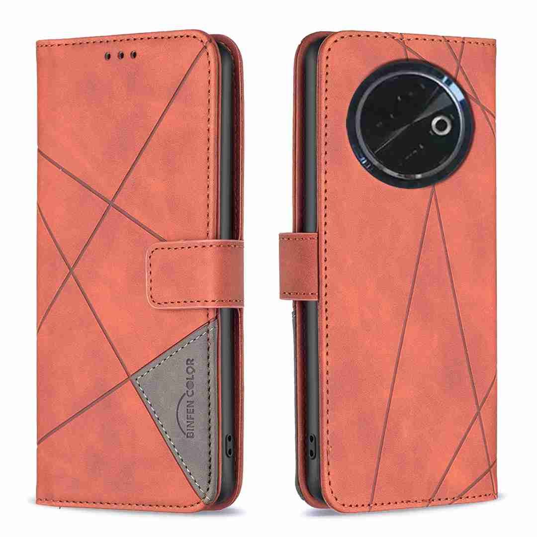 (Binfen2025) - Case For Tecno Spark 30C 4G Luxury Flip PU Leather Wallet Magnetic Adsorption Cover