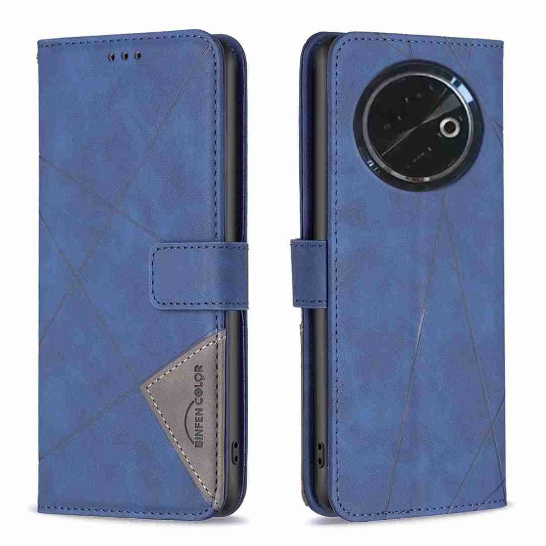 (Binfen2025) - Case For Tecno Spark 30C 4G Luxury Flip PU Leather Wallet Magnetic Adsorption Cover