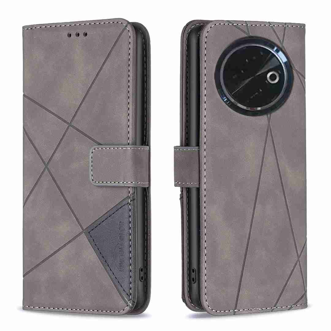 (Binfen2025) - Case For Tecno Spark 30C 4G Luxury Flip PU Leather Wallet Magnetic Adsorption Cover
