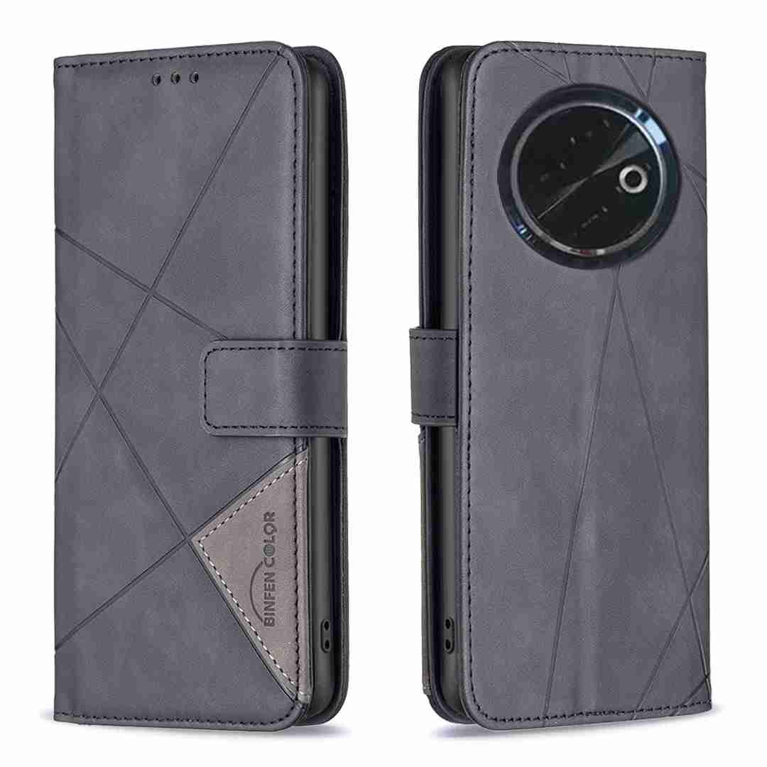 (Binfen2025) - Case For Tecno Spark 30C 4G Luxury Flip PU Leather Wallet Magnetic Adsorption Cover