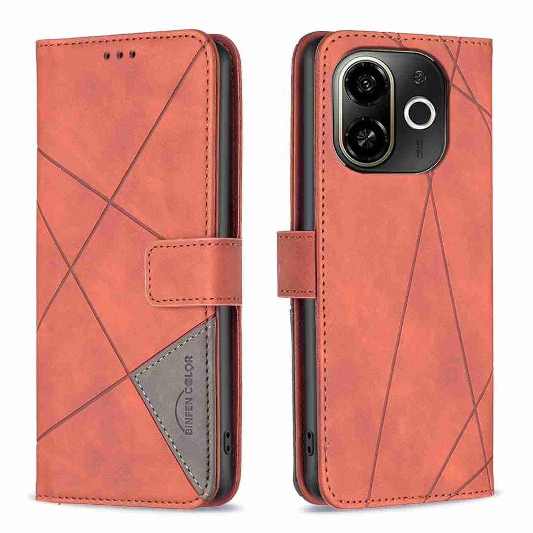 (Binfen2025) - Case For Tecno POP 9 5G/Spark 30C 5G  Luxury Flip PU Leather Wallet Magnetic Adsorption Cover
