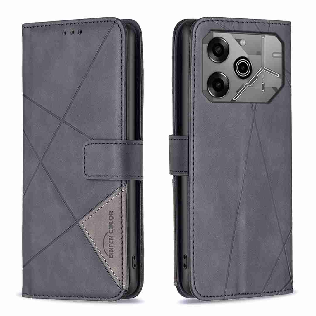 (Binfen2025) - Case For Tecno Pova 6 5G/Tecno Pova 6 Pro 5G Luxury Flip PU Leather Wallet Magnetic Adsorption Cover