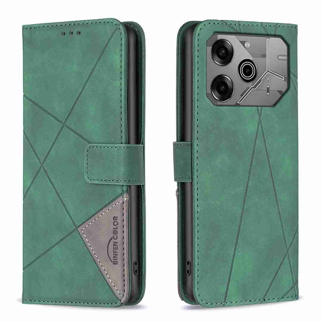 (Binfen2025) - Case For Tecno Pova 6 5G/Tecno Pova 6 Pro 5G Luxury Flip PU Leather Wallet Magnetic Adsorption Cover
